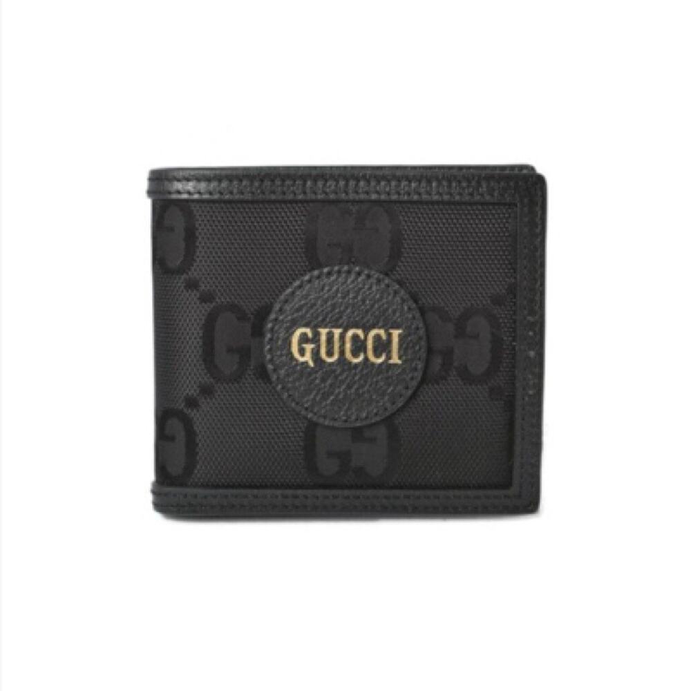 NIB Gucci Off the Grid GG Monogram Bifold Wallet Nylon Black A502